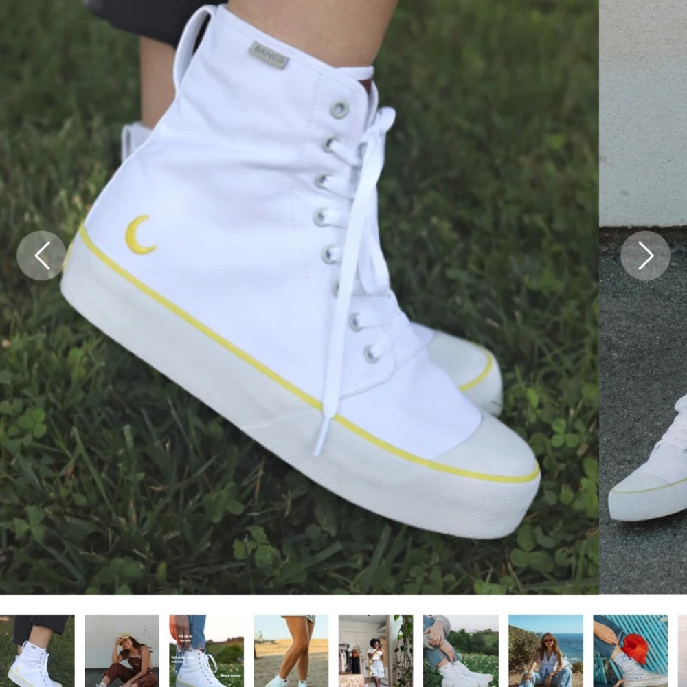 ISO - BANGS moon platform high top sz 7